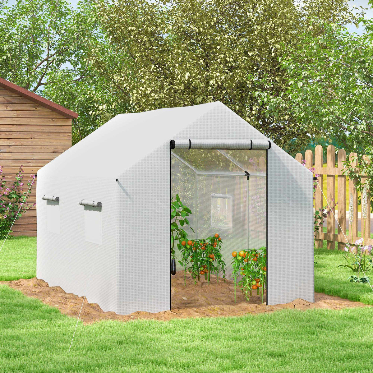 Skleník 3x2x2m s UV odolným krytem, síťovaná okna