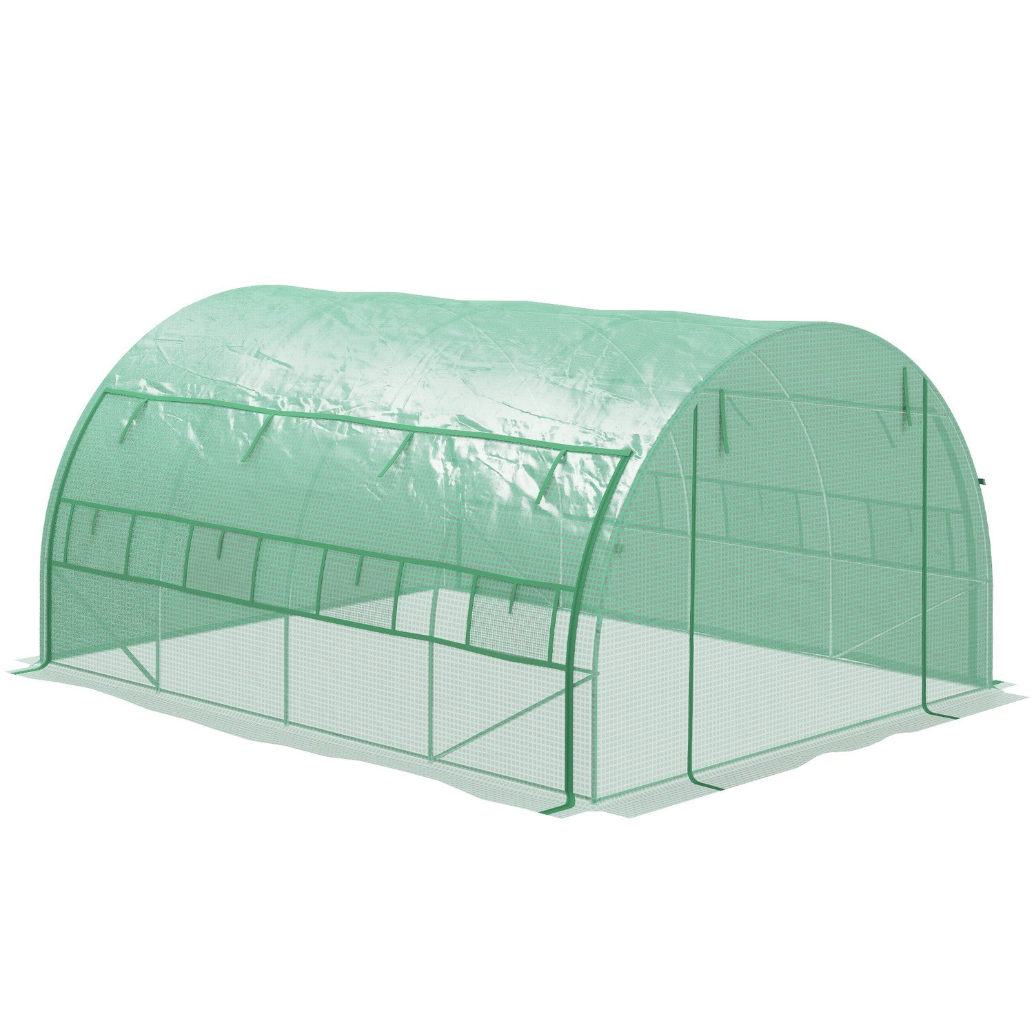 Växthuspolytunnel – Walk-In, UV-skyddad, 3,97x3x2M