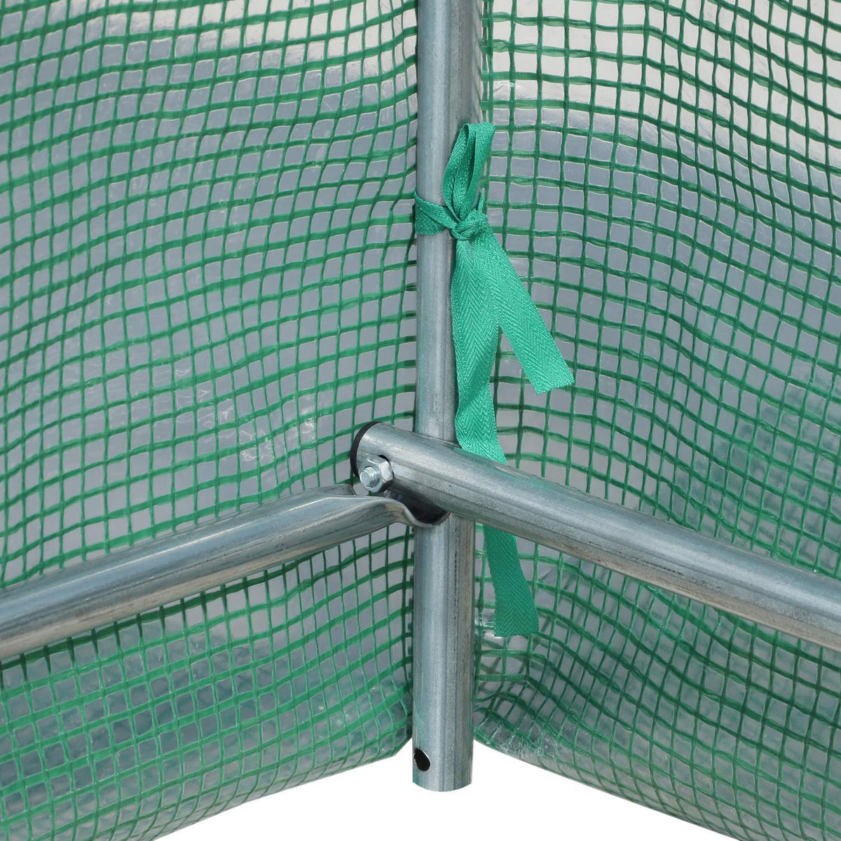 Polykarbonátový fóliovník se síťovými okny, zelený, 5x2x2,1m