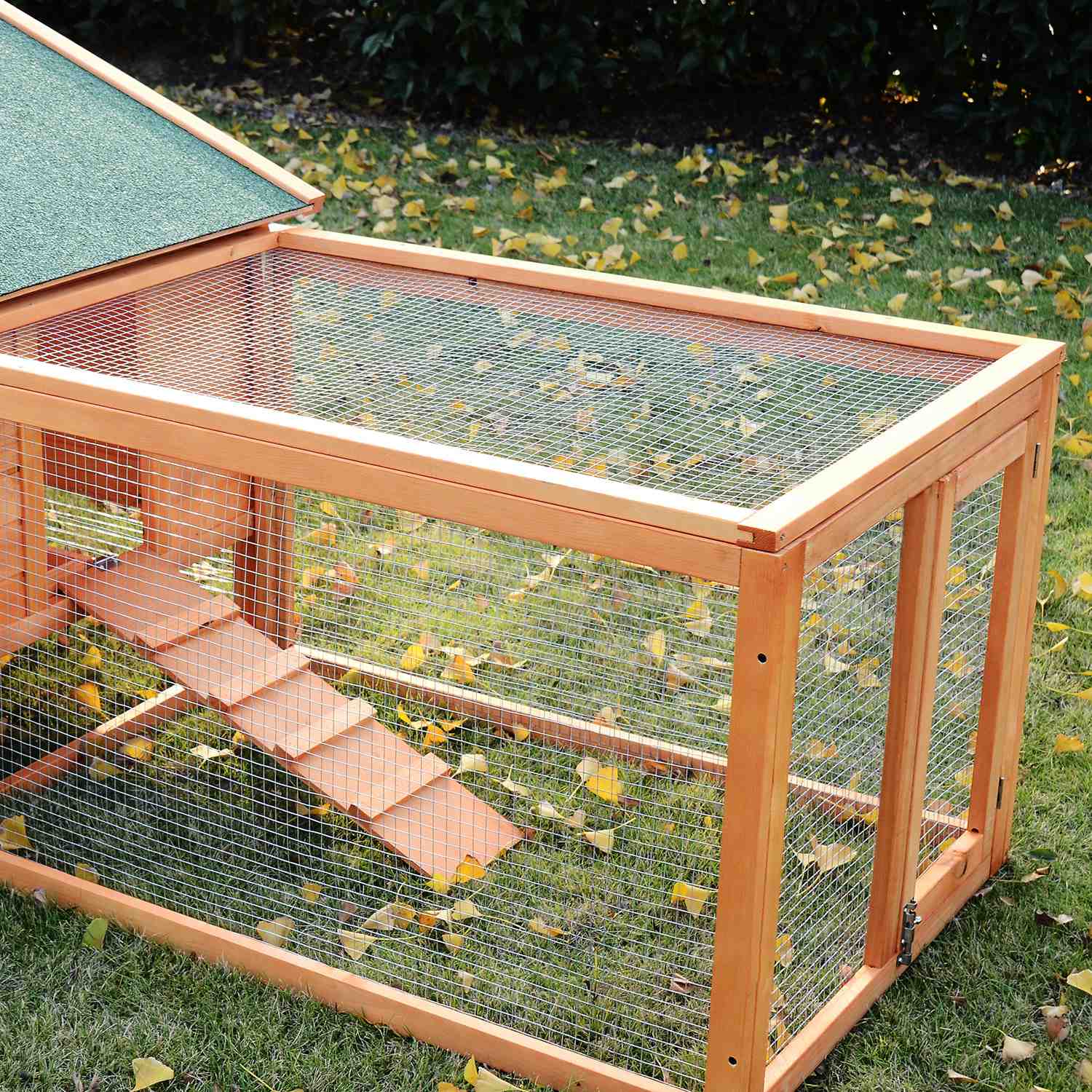 XXL kaninhydda med utomhuskapsling – 100x68x59 cm